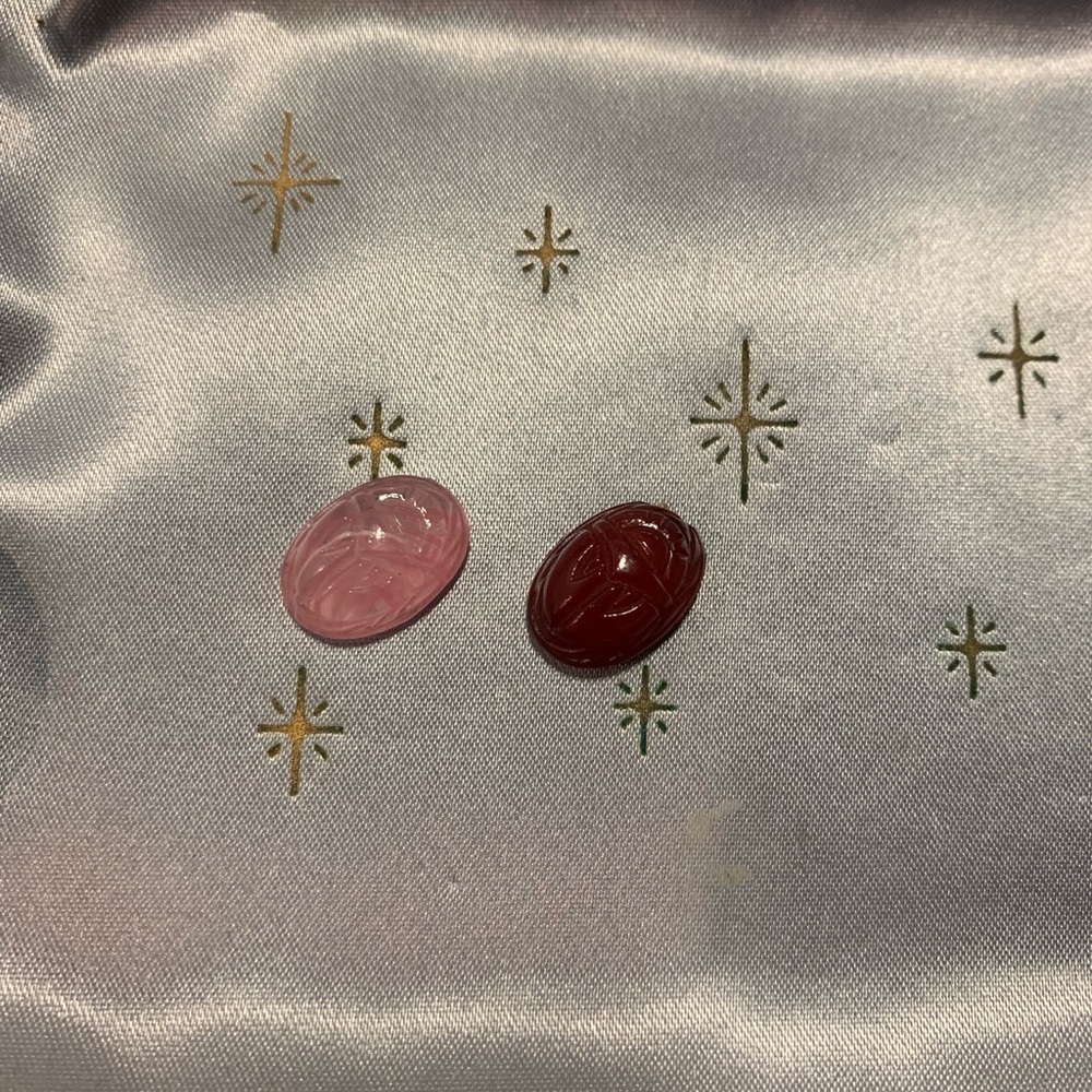 2 Stone Scarabs